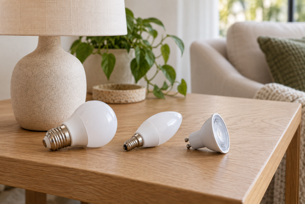 LED-lamp kiezen: 7 dingen waarop je moet letten Verschillende LED-lampen met een E27-, E14- en GU10-fitting